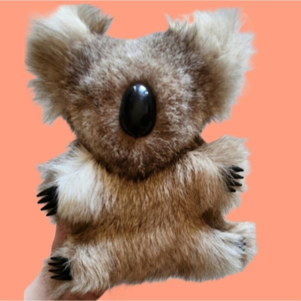 Australian Real Fur Koala Rare Vintage Decor/toy Euc - Picture 1 of 7